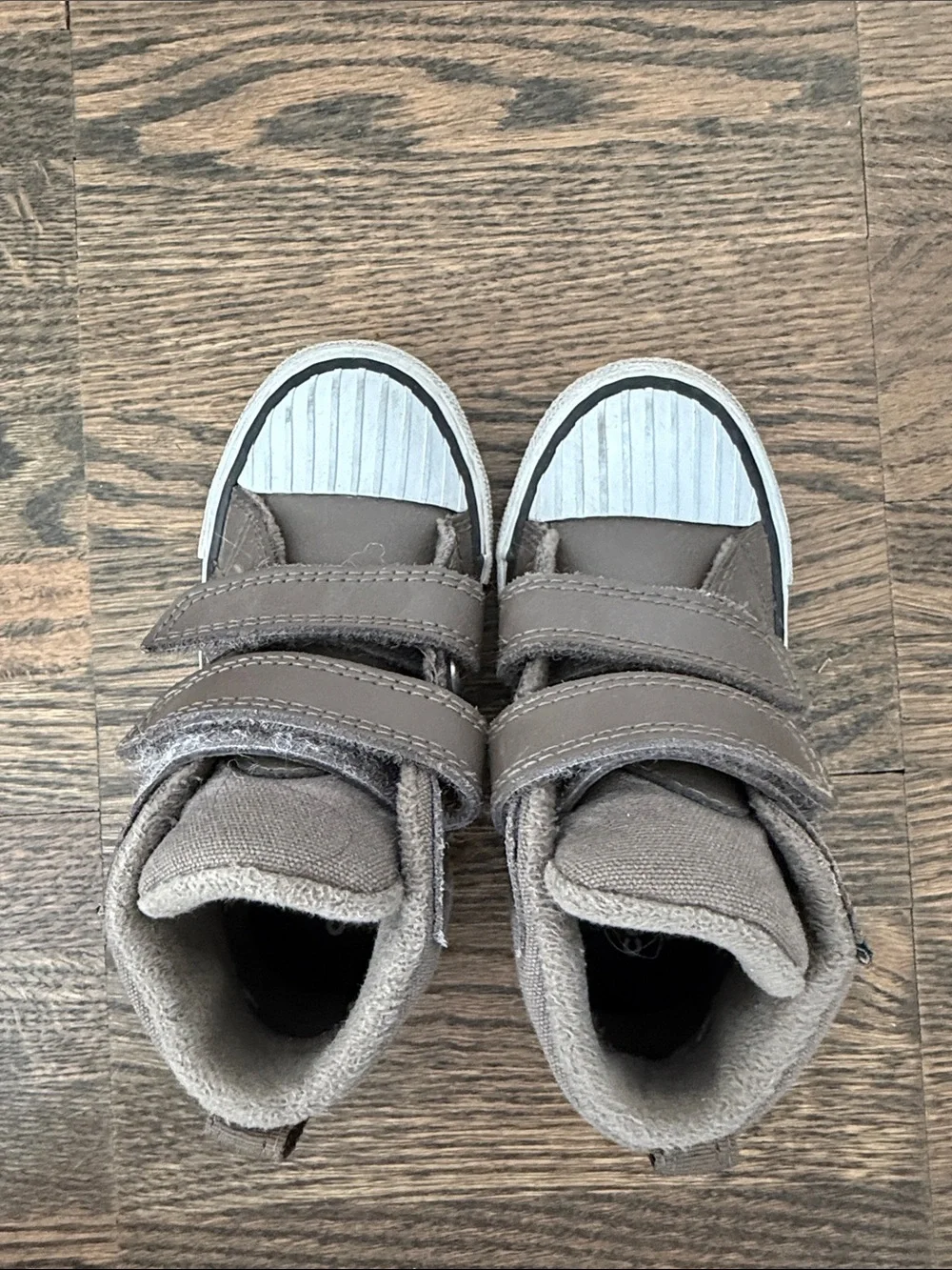 Toddler Converse All Star Brown High-Top Velcro Sneakers